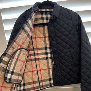 {Burberry} Girls Quilted Jacket